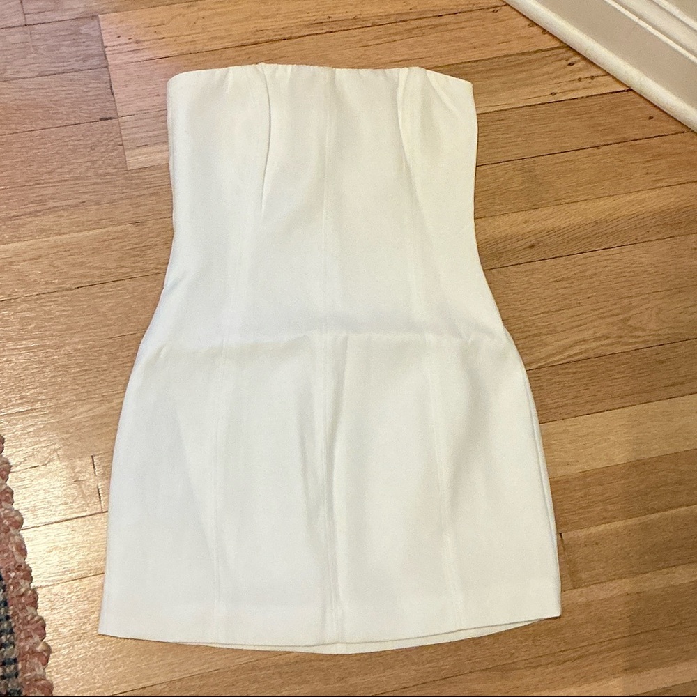 Meshki Strapless White Dress
